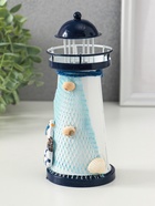 Фигура светящаяся «Маяк с птицей и сеткой», синий, 3×LR1130, RGB, LED-ночник, 7.5×7.5×18 см - Фото 5