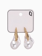 Серьги жемчуг «Капля борроко», белые в золоте - фото 61615691