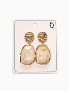 Серьги «Стиль камня», белые в золоте - Фото 3