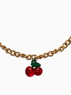 Цепь с подвесами «Вишня», цветная в золоте - Фото 4