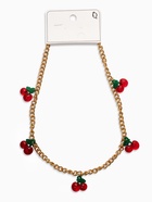 Цепь с подвесами «Вишня», цветная в золоте - Фото 5