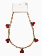 Цепь с подвесами «Вишня», цветная в золоте  (артикул 10904899)  большой выбор товаров оптом и в розницу по низким ценам с доставкой