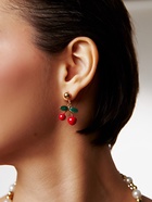 Набор 2 предмета: серьги. кулон «Вишня» жемчуг, цветной в золоте  (артикул 10904901)  большой выбор товаров оптом и в розницу по низким ценам с доставкой