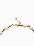 Набор 2 предмета: серьги. кулон «Вишня» жемчуг, цветной в золоте - фото 61615714