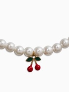 Бусы жемчужные «Вишня», цветные в золоте - фото 61615720