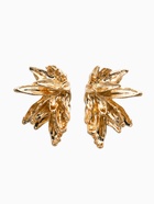 Серьги металл «Цветы половинки», цвет золото - Фото 1