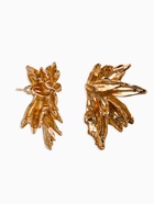 Серьги металл «Цветы половинки», цвет золото (комплект 2 шт) - фото 61615723