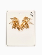 Серьги металл «Цветы половинки», цвет золото - Фото 3