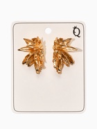 Серьги металл «Цветы половинки», цвет золото - Фото 4