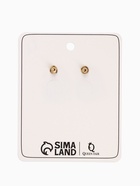 Серьги металл «Цветы половинки», цвет золото - Фото 5