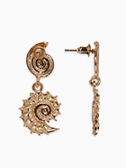 Серьги металл «Ракушки», цвет золото (комплект 2 шт) - фото 61615734