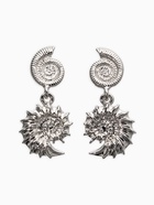 Серьги металл «Ракушки», цвет серебро (комплект 2 шт) - фото 61615737