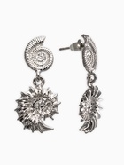 Серьги металл «Ракушки», цвет серебро (комплект 2 шт) - фото 61615738