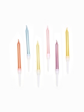 Свечи для торта «Пати» 6 см, с ножкой 9.5 см 10887178