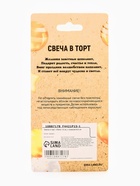 Свечи для торта «Пати» 6 см, с ножкой 9.5 см 10887178