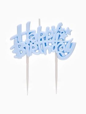 Свеча для торта «Happy Birthday» 8.5×5 см 10887184