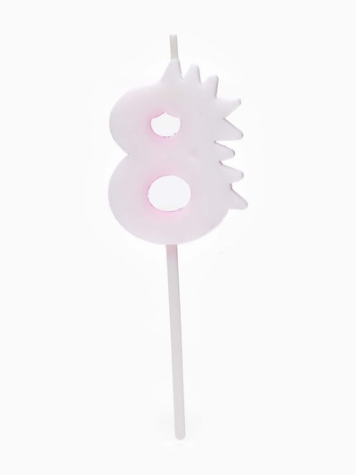 Свеча для торта цифра 8 «Зверюшки», 5 см