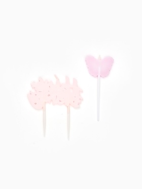 Набор свечей для торта «Happy Birhday» с бабочкой