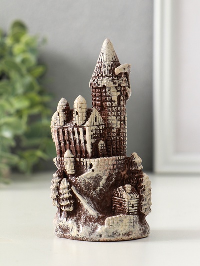 Фигурка гипс «Замок», 12×6 см, коричневая