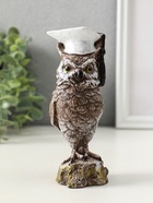 Фигура "Филин ученый", высота 14 см, коричневый - фото 61953755