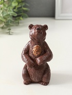 Фигура "Медведь тотемный" высота 11 см, коричневый цвет - фото 61953760