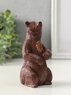 Фигура "Медведь тотемный" высота 11 см, коричневый цвет - фото 61953761