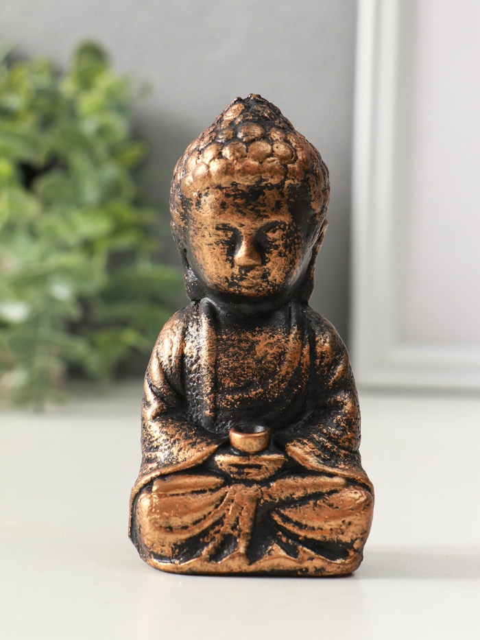 Подставка под благовония «Будда», 11×6 см, винтажная бронза - Фото 1