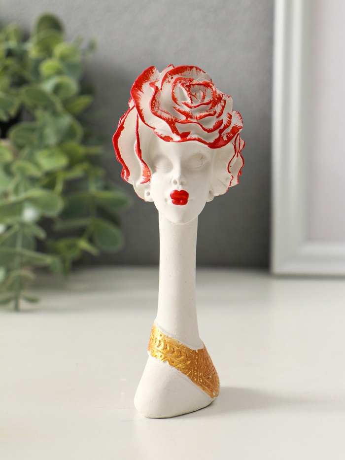 Фигурка гипс «Бюст: Дама», 13×5 см