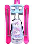 УЦЕНКА Снегокат «Тимка спорт 4-1» Единорог, со спинкой, голубой, розовый, ТС4-1 М/ЕР Nika Kids - Фото 15