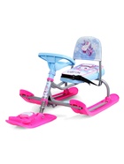 УЦЕНКА Снегокат «Тимка спорт 4-1» Единорог, со спинкой, голубой, розовый, ТС4-1 М/ЕР Nika Kids - Фото 7