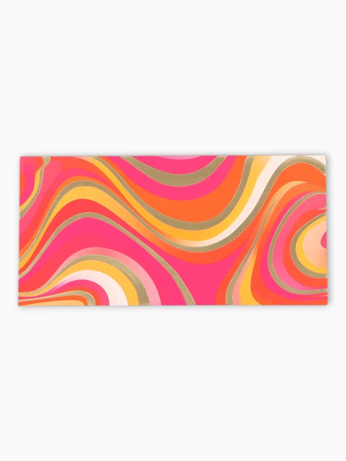 Конверт для денег «Орнамент», розовый, 16,5 х 8 см - Фото 1