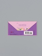 Конверт для денег «С днём рождения», цветы на сиреневом, 16,5 х 8 см  (артикул 10939323)  большой выбор товаров оптом и в розницу по низким ценам с доставкой