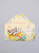 Конверт для денег «В День Рождения», котик спит, 16,5 х 8 см  (артикул 10939369)  большой выбор товаров оптом и в розницу по низким ценам с доставкой