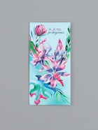 Конверт для денег «В день рождения», голубой и розовый, 16,5 х 8 см (комплект 10 шт) - фото 63631898