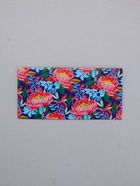 Конверт для денег «Цветы», яркие на синем, 16,5 х 8 см 10939407