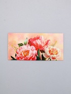 Конверт для денег «Цветы», 16,5 х 8 см 10939442