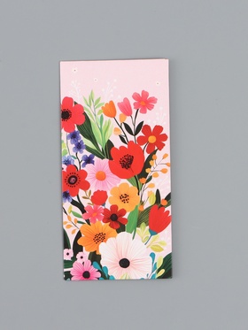 Конверт для денег «Цветы яркие», 16,5 х 8 см (10 шт)