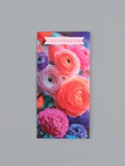 Конверт для денег «С Днем Рождения!», реалистичные цветы, 16,5 х 8 см 10939492