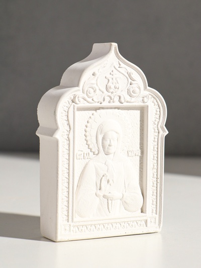 Икона «Святая Матрона», с подвесом, 12×8×2 см, гипс