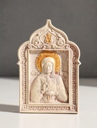 Икона «Святая Матрона», с подвесом, 12×8×2 см, гипс, роспись - Фото 1
