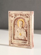Икона «Николай Чудотворец», с подвесом, 12×9×2 см, гипс, роспись - Фото 4