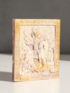 Икона « Георгий победоносец», с подвесом, 12×10×2 см, гипс, роспись - Фото 2