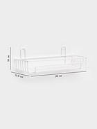 Полка для ванной, 29×12.5×10 см, белая - Фото 2