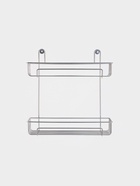 Полка для ванной прямоугольная, 2-х ярусная, 29×12.5×30 см, хром - Фото 5