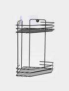 Полка для ванной угловая 2-х ярусная 20,5*20,5*31,5 см, цвет черный 10954126