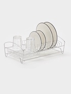Сушилка для тарелок и кружек с поддоном, 39×25×12 см, хром - Фото 3