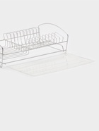 Сушилка для тарелок и кружек с поддоном, 39×25×12 см, хром - Фото 6