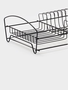Сушилка для тарелок и кружек с поддоном, 39×25×12 см, чёрная 10954129