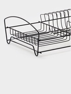 Сушилка для тарелок и кружек с поддоном, 39×25×12 см, чёрная - Фото 5