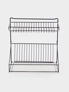 Посудосушитель настольный с поддоном, 38.5×38.5×24 см, черный - Фото 3